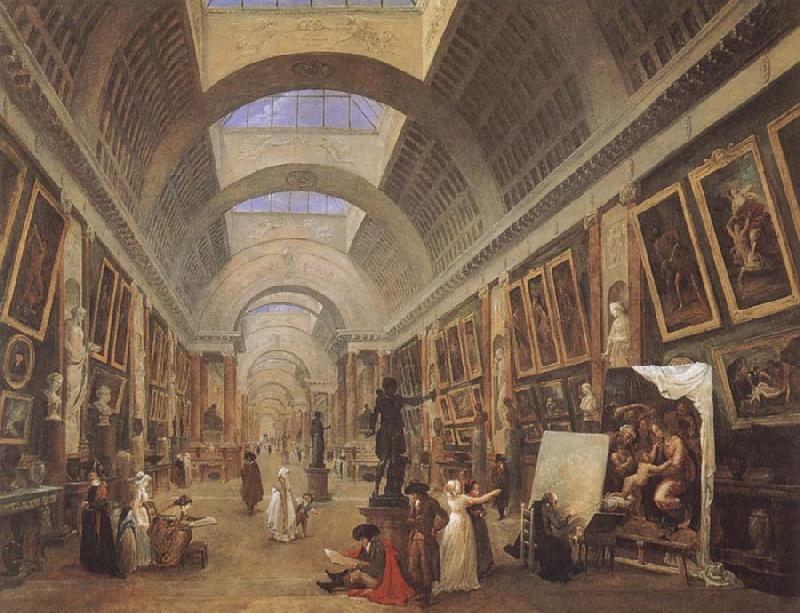 ROBERT, Hubert Design for the Grande Galerie in the Louvre